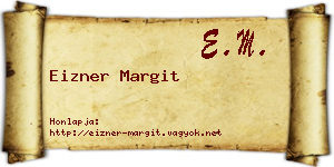 Eizner Margit névjegykártya